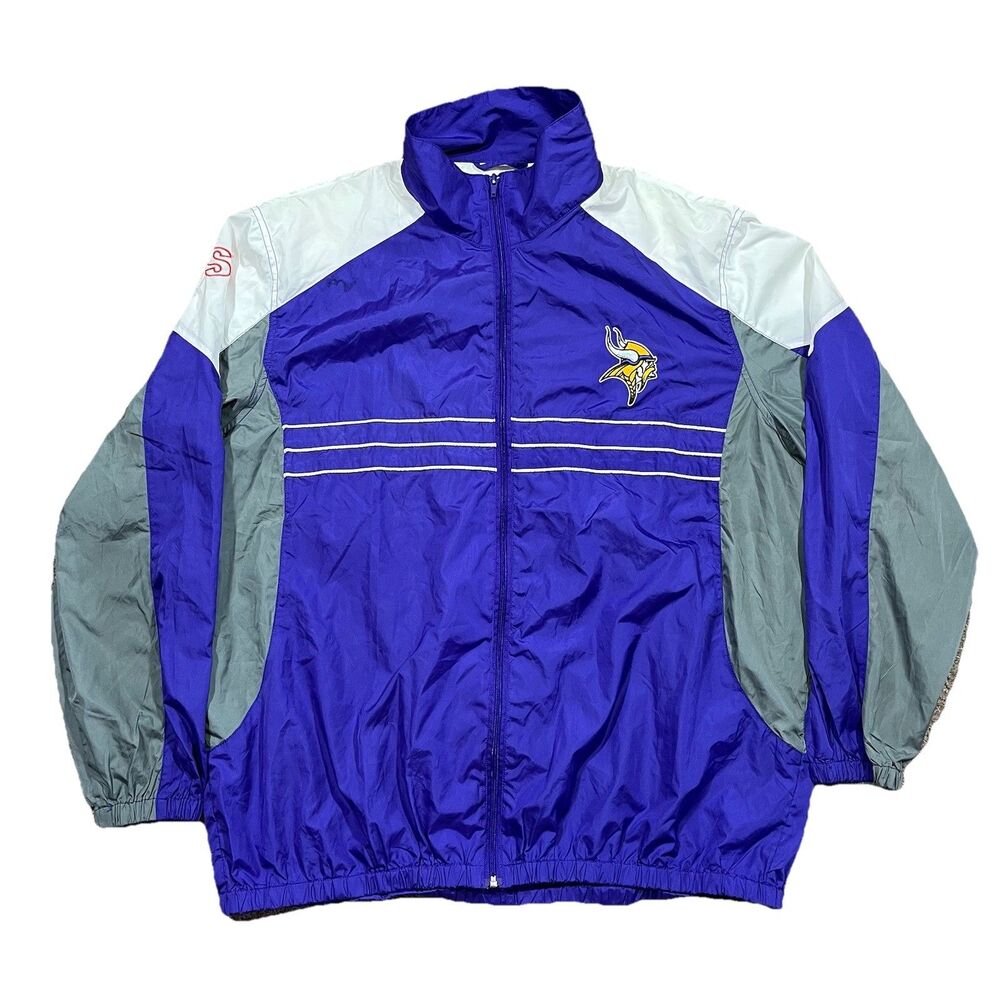 Sports Illustrated Minnesota Vikings NFL Track Jacket Purple Mens XXL